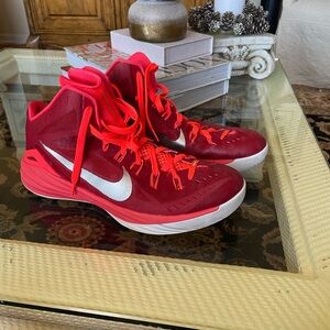 Nike Crimson and White Basketball Shoes